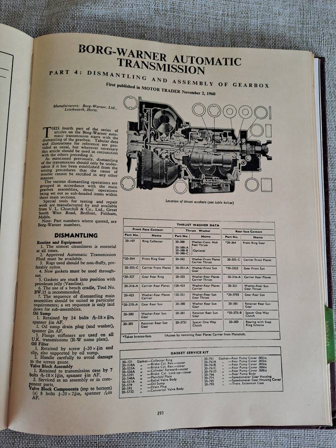 Servicing Guide to British Motor Vehicles Volume 6
