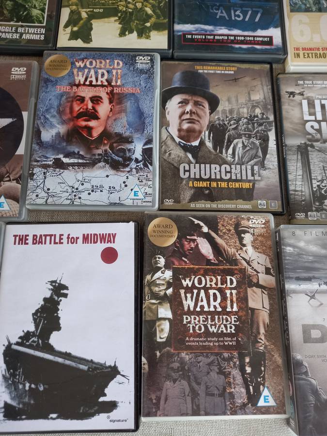 30 x WWII DVD's