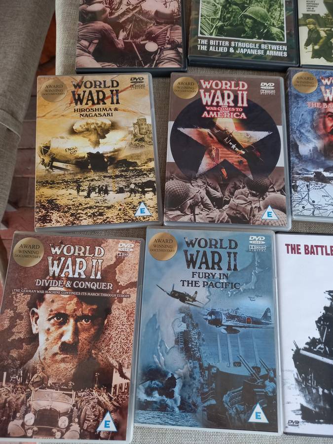 30 x WWII DVD's