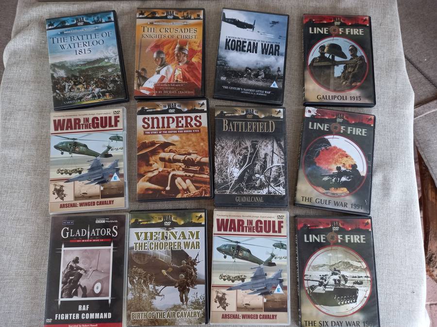 Military DVDs x 12