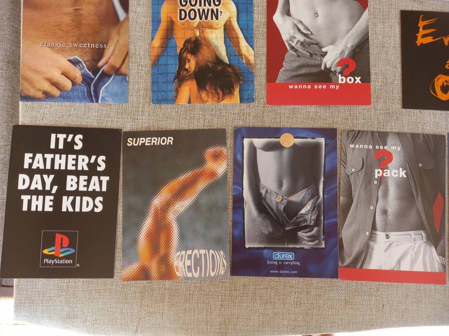 Night Club "90s" advertising postcards x 17