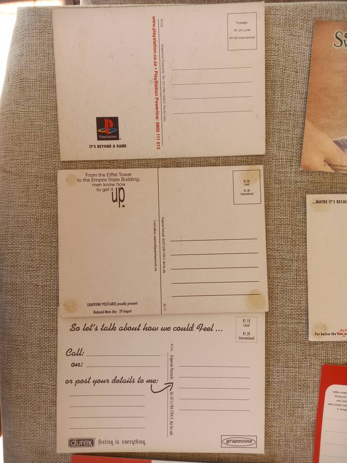 Night Club "90s" advertising postcards x 17