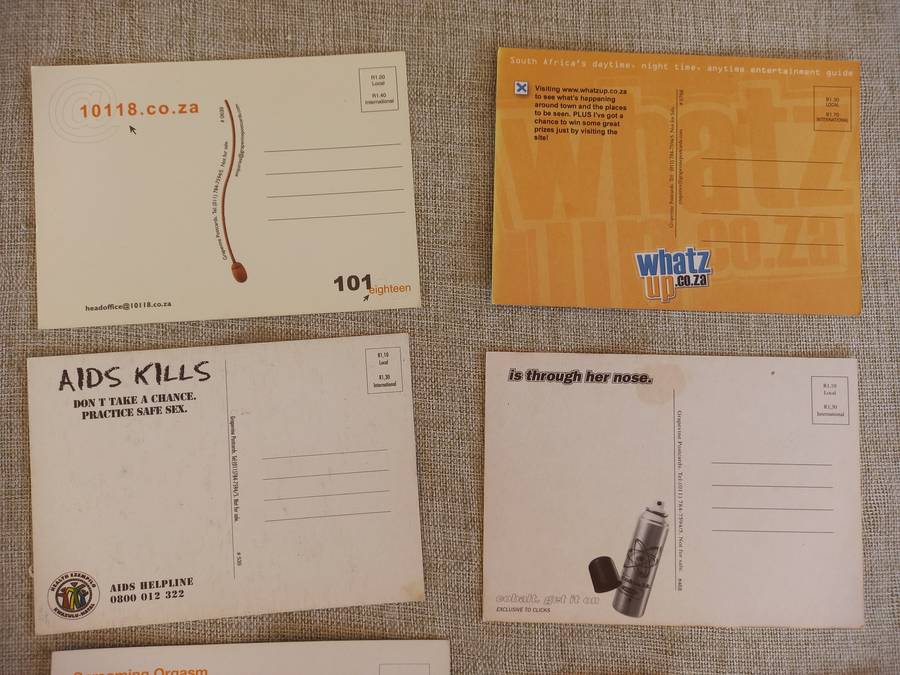 Night Club "90s" advertising postcards x 17