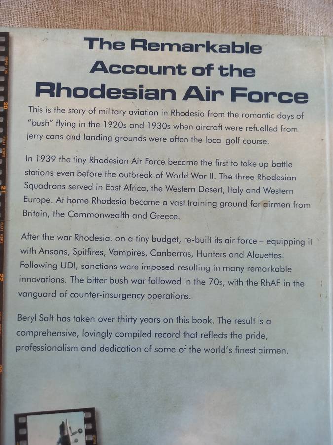 A Pride Of Eagles A History of the Rhodesian Air Force, 19201980 Beryl Salt