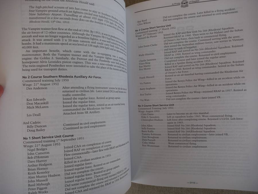 A Pride Of Eagles A History of the Rhodesian Air Force, 19201980 Beryl Salt