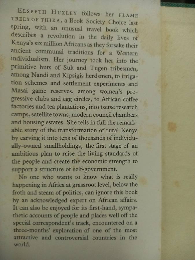 A New Earth - an experiment in colonialism - Elspeth Huxley