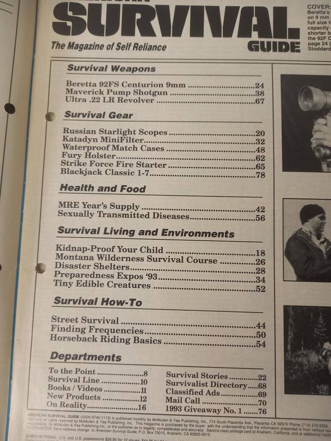 American Survival Guide - the magazine of self reliance - April 1993