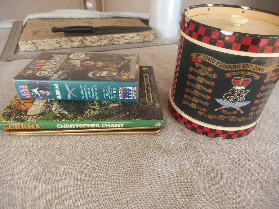 Gurkhas / Goorkhas collection - Ice Bucket, Table place mats, Book, Video