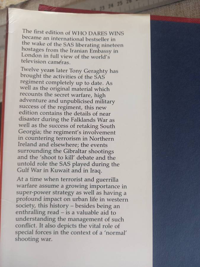 SAS - The Special Air Service  motto - "Who Dares Wins"