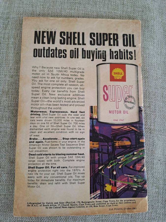 South African Motorist Journal October 1965