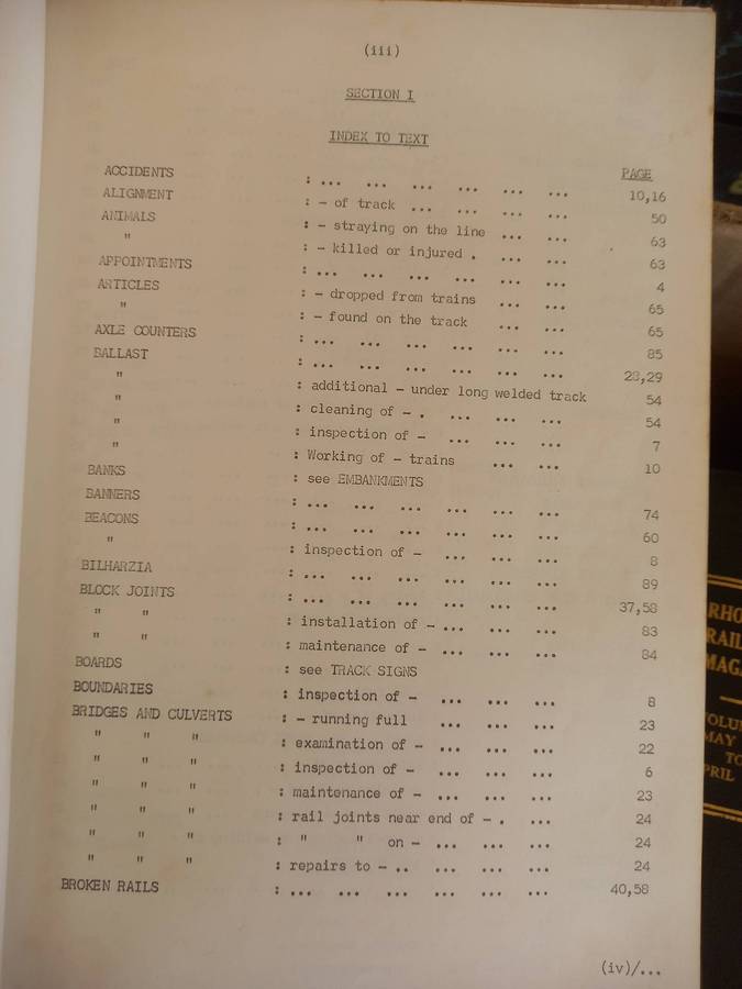 Rhodesia Railways - Permanent Way Handbook - 1972