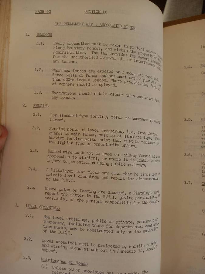 Rhodesia Railways - Permanent Way Handbook - 1972