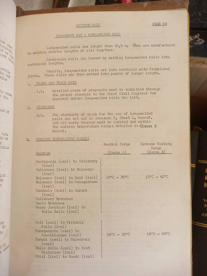 Rhodesia Railways - Permanent Way Handbook - 1972