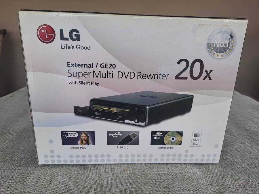 LG DVD Rewriter 20X External / GE20