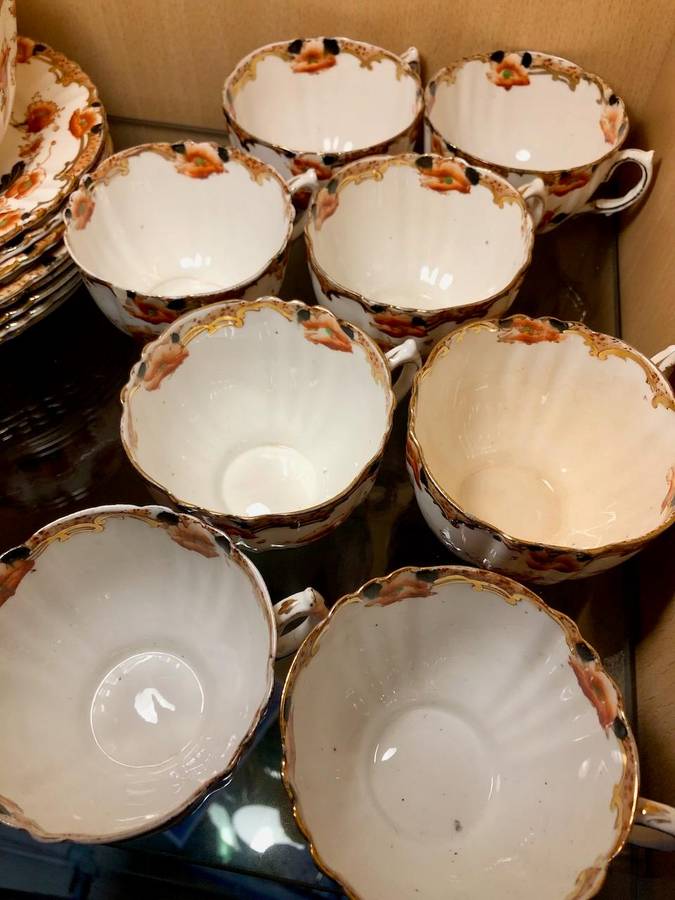 Antique 28 Piece Royal Albert Ena Tea Set - Crown China (c. 1905-1907)