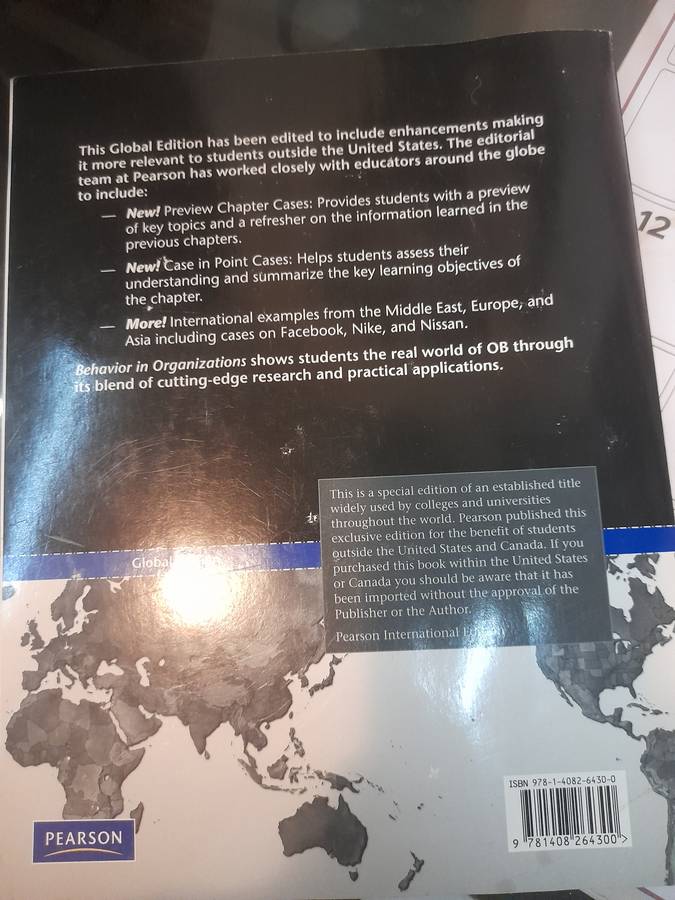 Behavior in Organizations: Global Edition