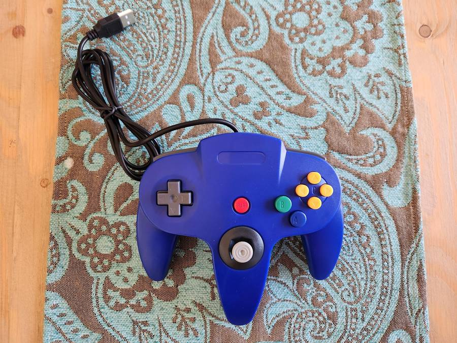 N64 Style USB Wired Controller (Blue)