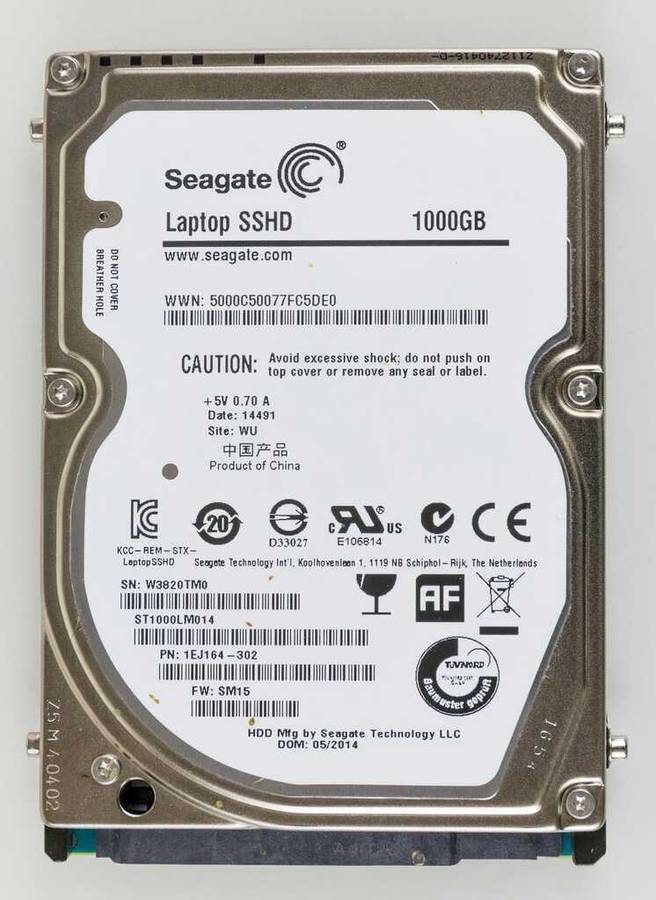 1TB 2.5" SEAGATE SSHD