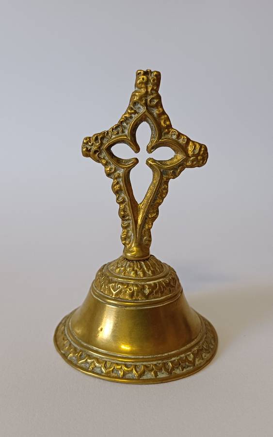 two small brass bells