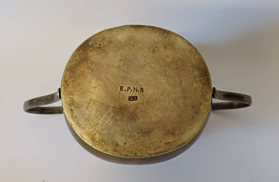 Silver plated sugar bowl