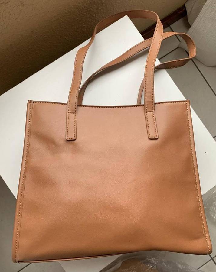 Simple & Structured Tan Tote Bag