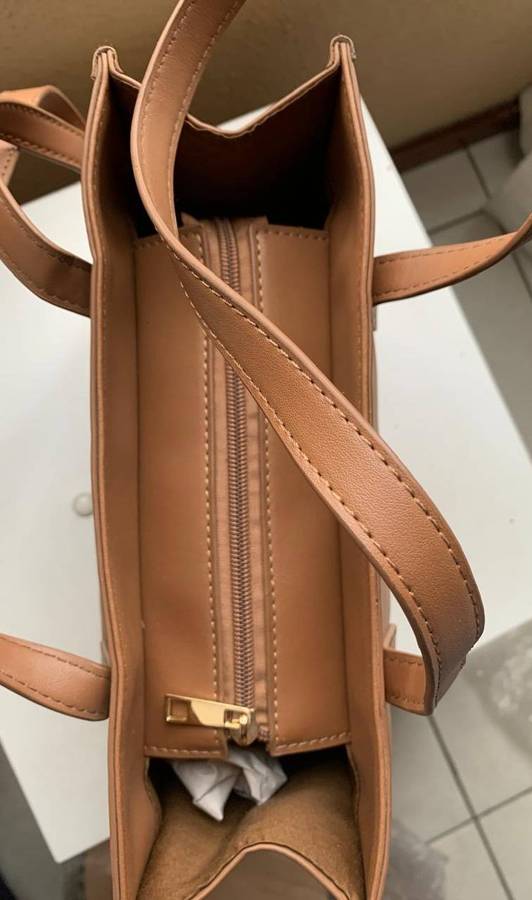 Simple & Structured Tan Tote Bag