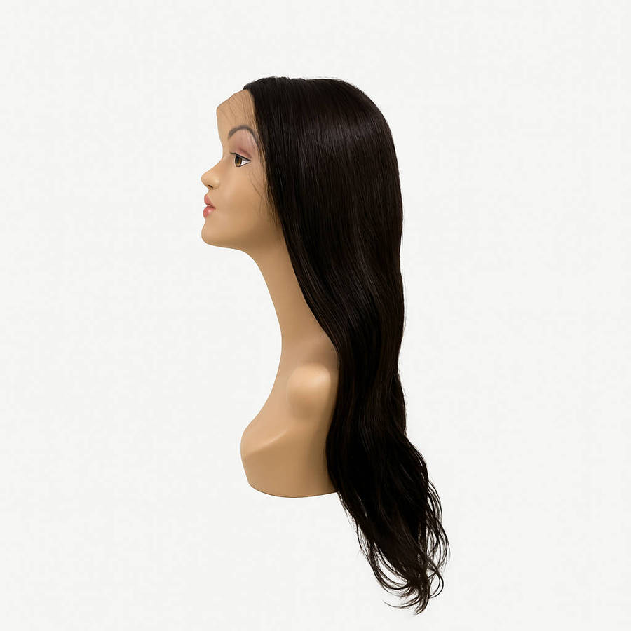Romantic long wavy hair - Premium Double Drawn Human Hair Wig 22" Full Lace