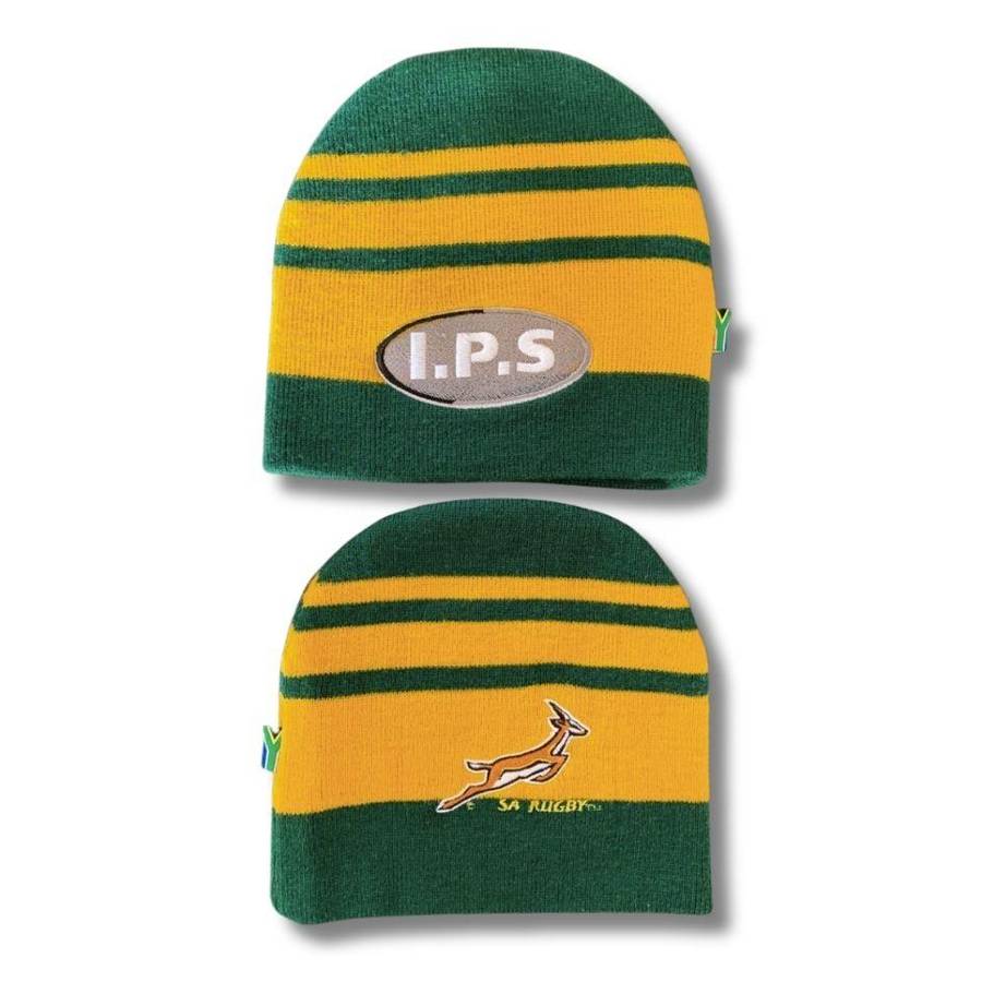 Authentic Springboks Rugby Scarf + Beanie Set Warm & Proud!