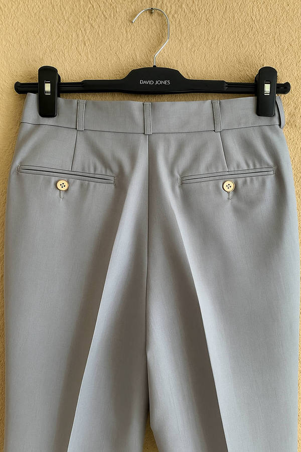 Custom Style Light Gray Formal Pants for Men
