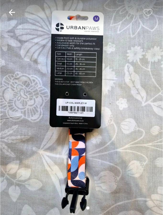 Urban Paws Dog Collars (x2)