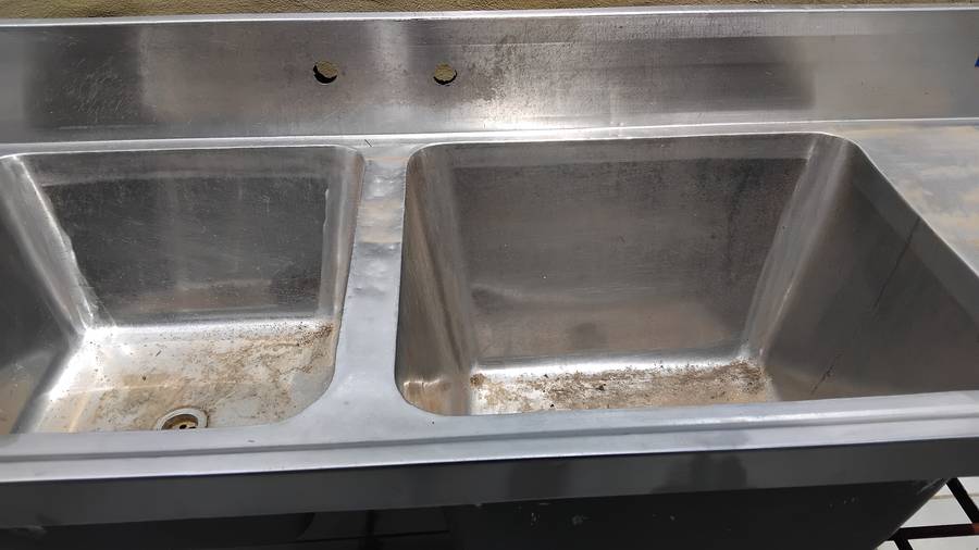 Galvanised Double Kitchen Sink