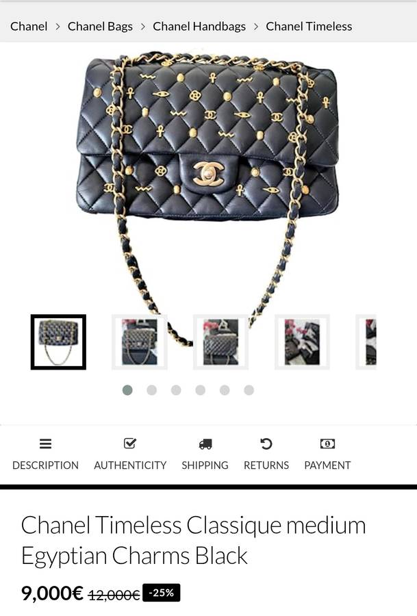 Chanel Egyptian Amulet Ladies Handbag