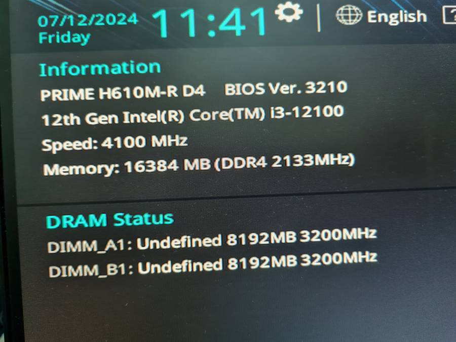 i3 12th gen incomplete gaming build