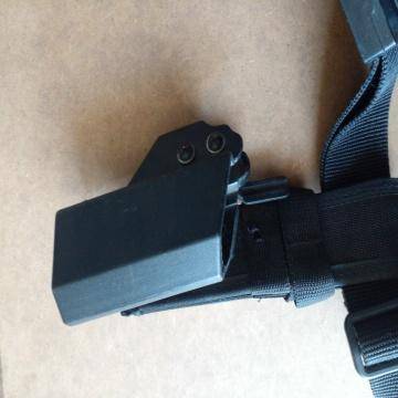 Tectical Holster With Two Magazine Pouches - See Photo's