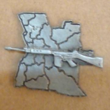 FN Rifle With Map Of Angola