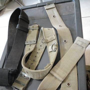 Two Web Belts, One Tectical Belt, Border War Scaff And Officers Nylon Balsak