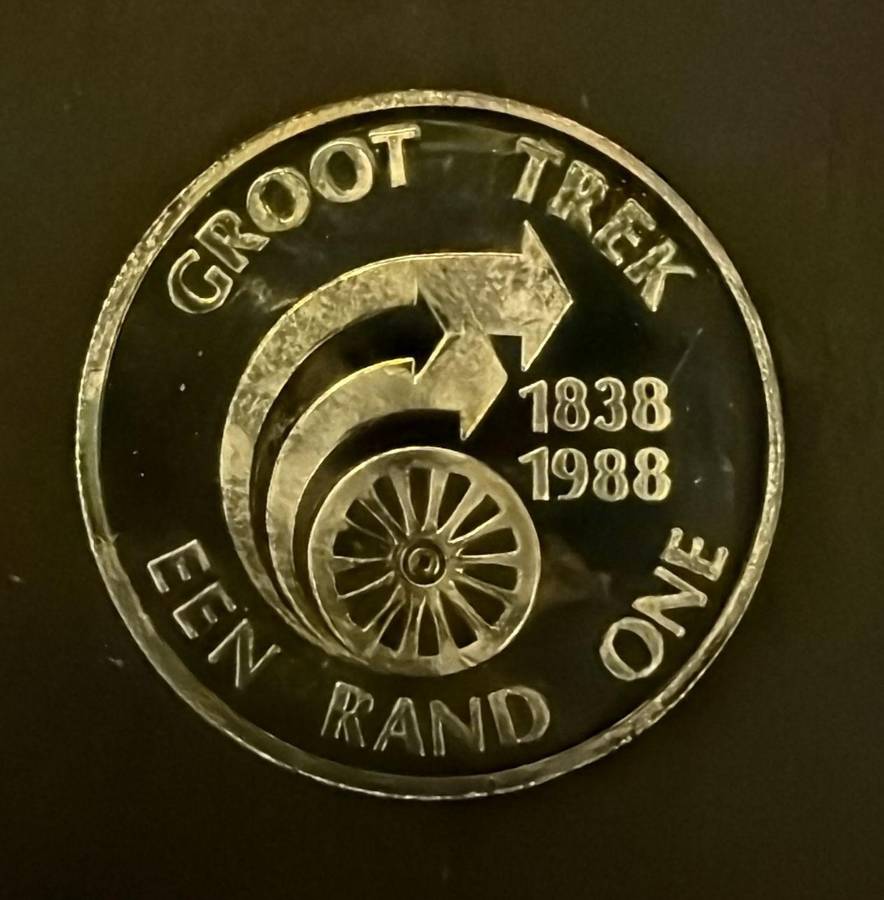 SILVER ONE RAND Proof - 1988 - Trio Set - Dias/ Huguenot/ Trek - bid PER COIN -winner takes full set
