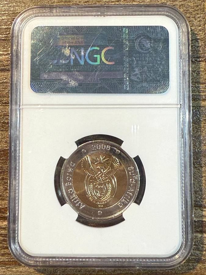 Mandela 90th Birthday 2008 R5 - NGC graded *** MS67 - High grade