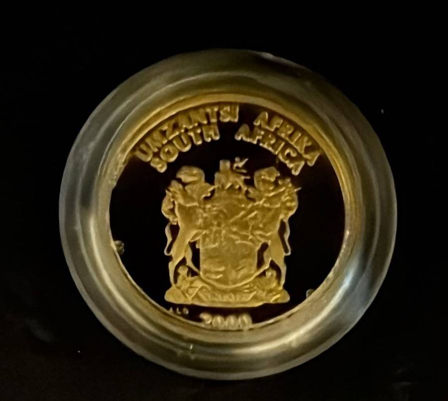 Gold R1 Proof 1/10 ounce - Xhosa Nation Coat of Arms Set -bid PER COIN -winner takes full set