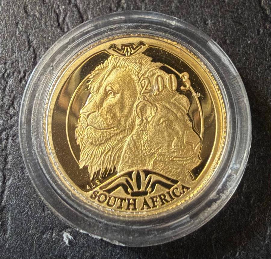 Gold 24ct Tenth oz R10 - Natura Proof Coin - The Lion 2003
