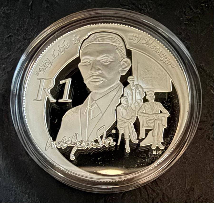 SILVER R1 Proof 1 2008 Gandhi - with Original SAM Box and COA - 2 available