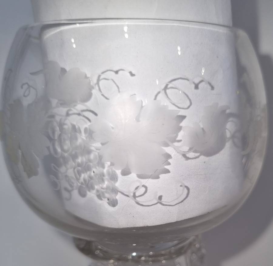 Pair of late 18th century German hock glasses.