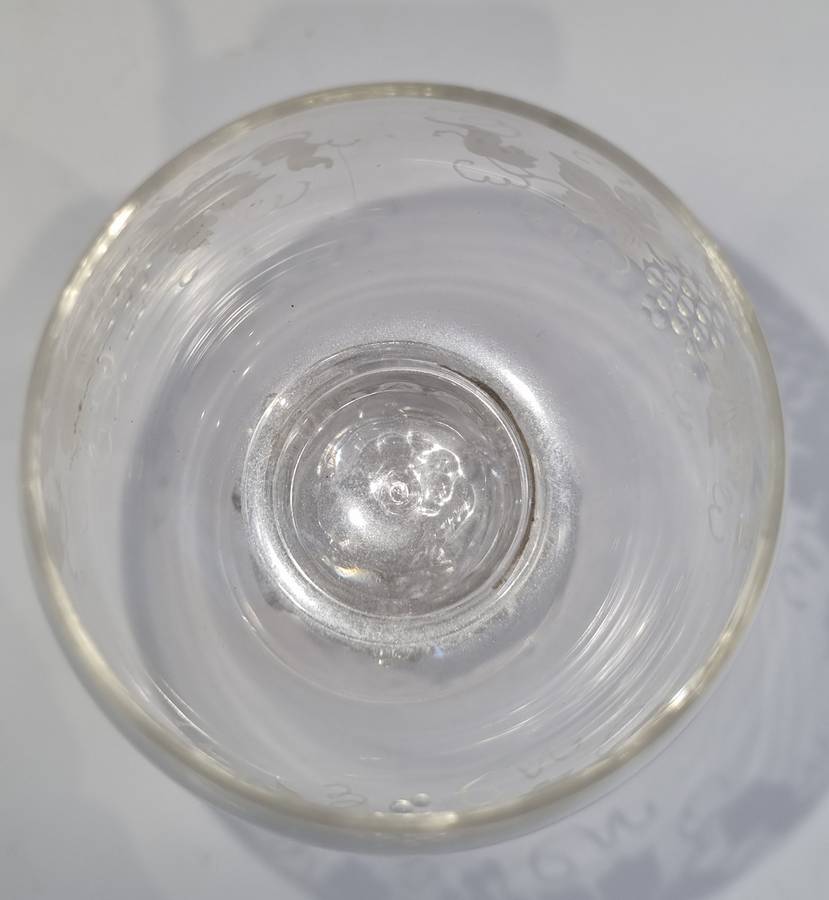 Pair of late 18th century German hock glasses.