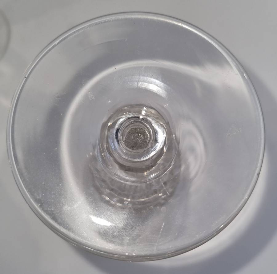 Pair of late 18th century German hock glasses.