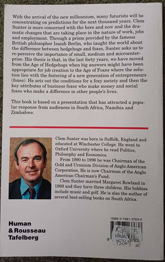 2 Clem Sunter books - Pretoria will provide & What about the next 24 hourd