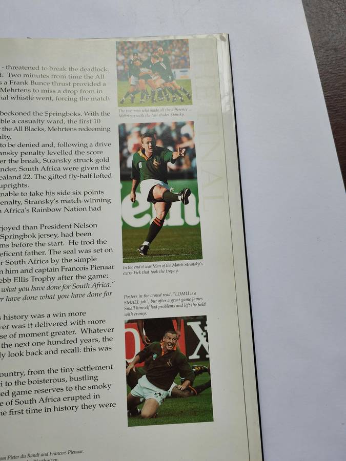 Triumph of a Nation, The Story of the Rugby World Cup S.A. 'SIGNED"