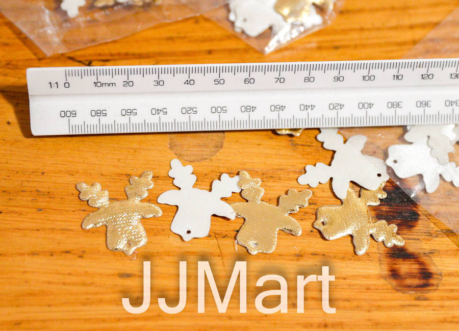 Job Lot Christmas Craft Items - Golden Reindeer (approx 1000 items)