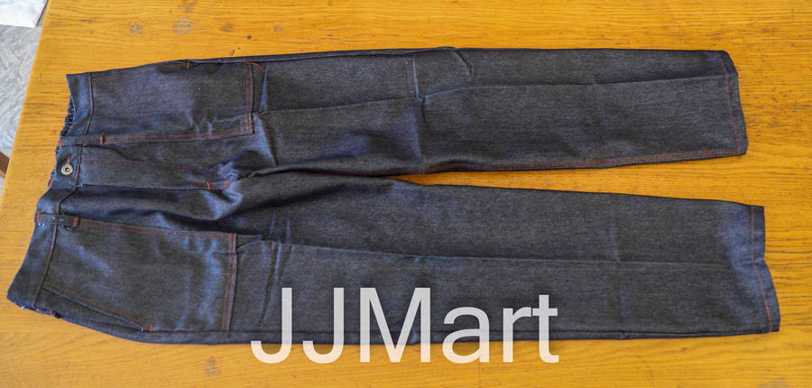 Bull Workwear CONTI SUIT DENIM INDIGO 32 BULL - 100% COTTON (10OZ) BNDM-32 OVERALL WORK TROUSERS