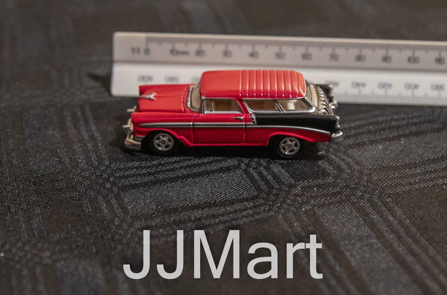 1956 Chevy Nomad - Red/Black by Johnny Lightning (Rare red and black )