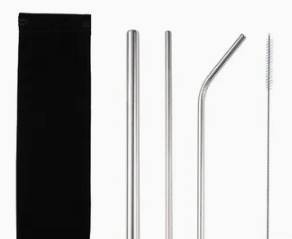 Set of Stainless-Steel Straws